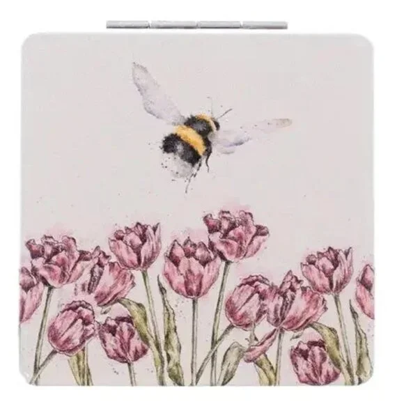 Wrendale Designs Makeup or Purse Compact Mirror, 2x2