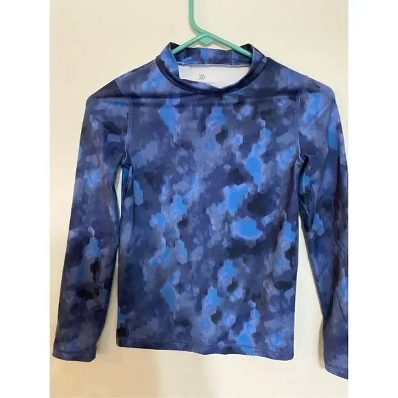 Youth boys‎ all in motion athletic long sleeve blue top size medium 8/10
