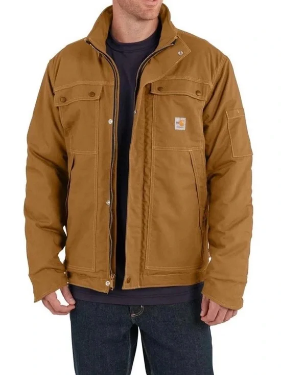 Carhartt FR Full Swing Quick Duck Insulated Coat Jacket - Brown size 3XL