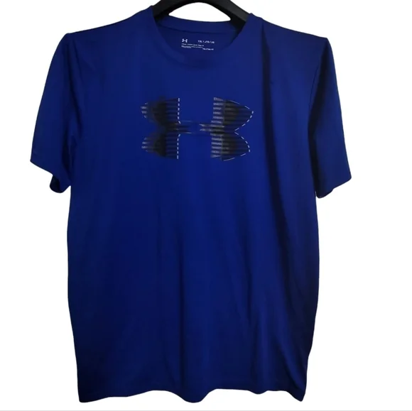 Under Armour Heatgear Royal Blue Loose Fit Short Sleeved Tee Youth XL