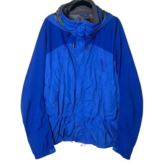 Marmot Armstrong Stretch Jacket Waterproof Hooded Coat Blue Men's XL