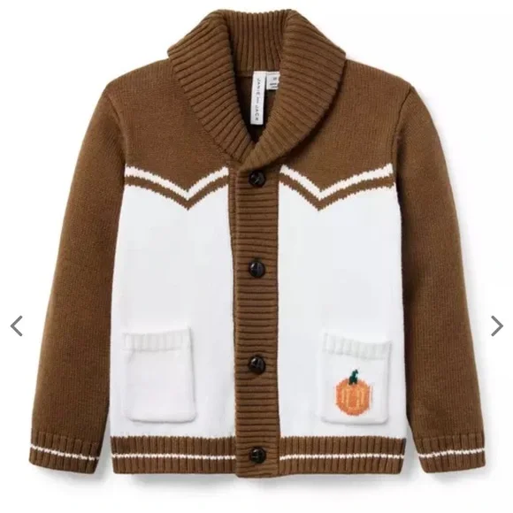 JANIE & JACK The Iconic Pumpkin Sweater Kid’s size 6‎ NWT