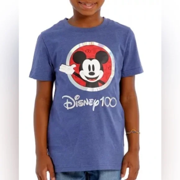 NWT Disney 100 100th Anniversary Mickey Mouse Shirt Toddler Kid Size 4 XS