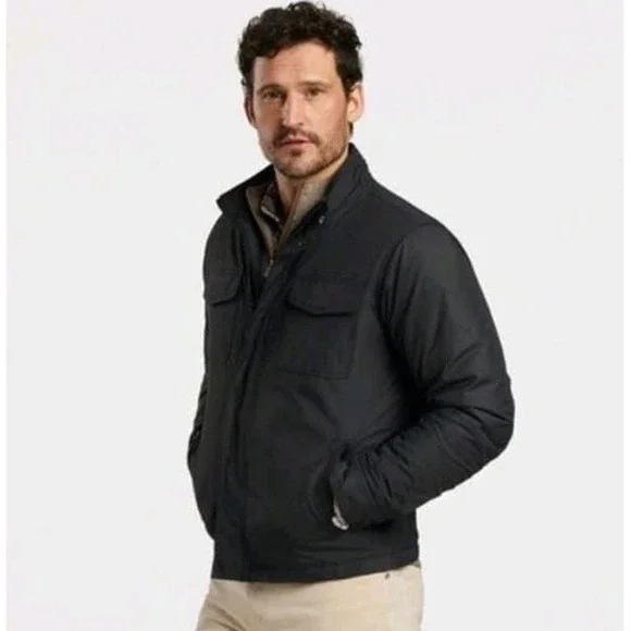 Peter Millar Norfolk Bomber Jacket /‎ MF24Z03 / Color Black / Size L