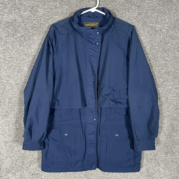 Vintage Eddie Bauer Jacket Mens Large Blue Gore-Tex Parka Hooded Waterproof‎ 90s