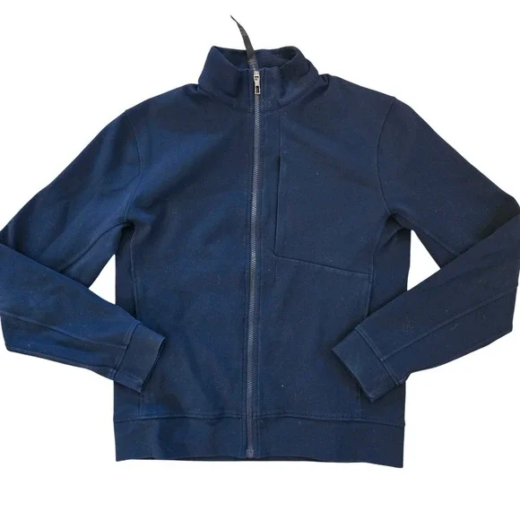 Lululemon Mens Full Zip Jacket Navy‎ Blue Athletic Casual Size M