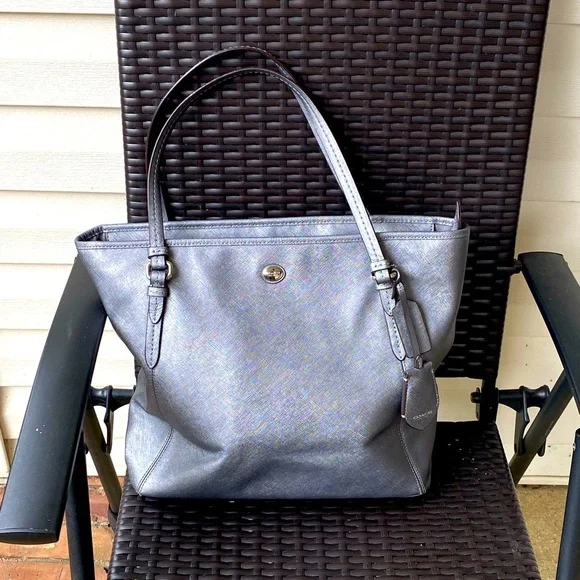 Coach Saffiano Leather Tote, Medium