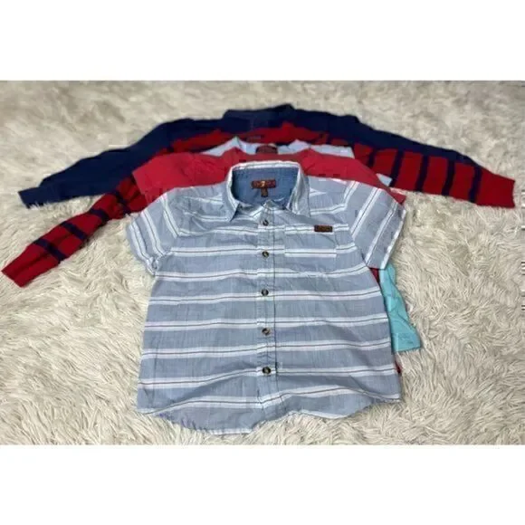 Boys Toddler 5 piece size 3T Short Sleeve & Long Sleeve shirt lot by Polo Ralph