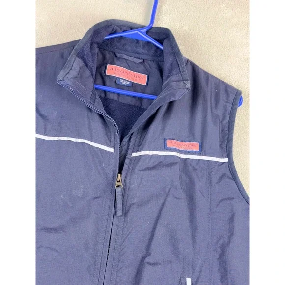 Vineyard Vines Men's Small Navy Blue Fleece Lined Vest‎