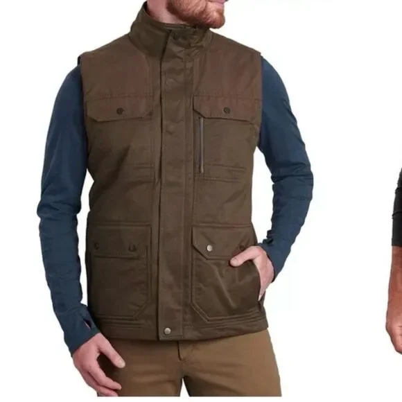 Men's Kuhl Kollusion Fleece Lined Vest Brown Mens Small