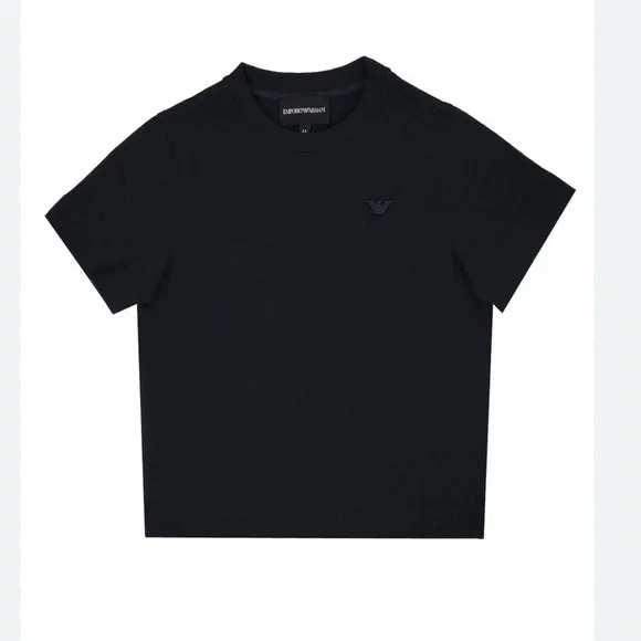 Emporio Armani Kids Eagle Patch Crewneck T-Shirt Size 6