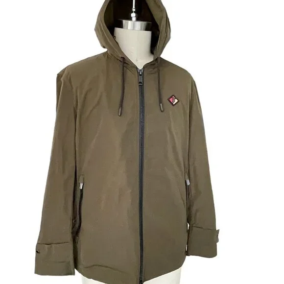 Burberry Everton Nylon Men's hooded Jacket, size 50,‎ 40 US, Oversized styling