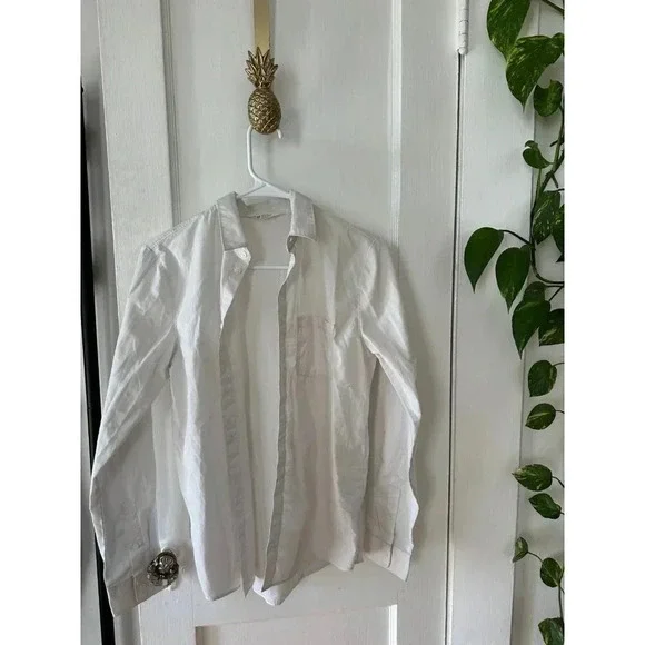 H&M Youth boy size 18 white button down