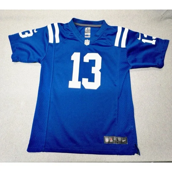 Nike On Field Indianapolis Colts TY‎ Hilton Jersey Youth Large NFL Football