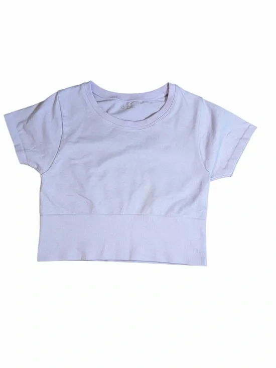 Offline by aerie Crop Tee - light purple - size Small