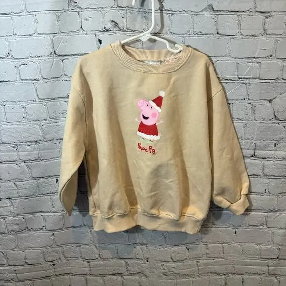 Zara Peppa Pig Christmas Crewneck Sweatshirt