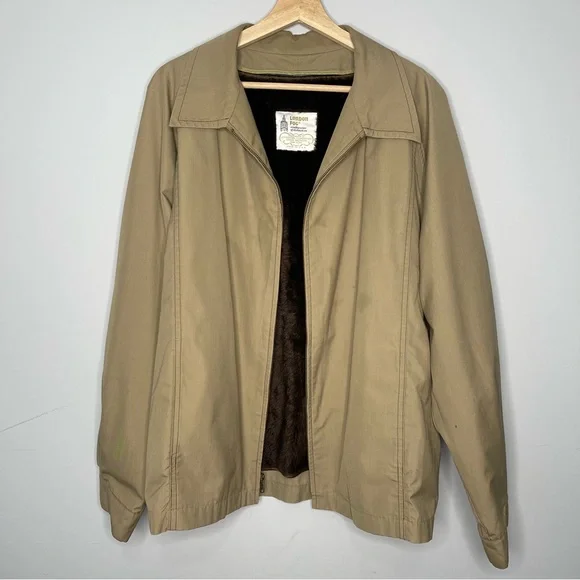 London Fog Vintage 70s Men’s Jacket with Removable Faux Fur Lining (46R)