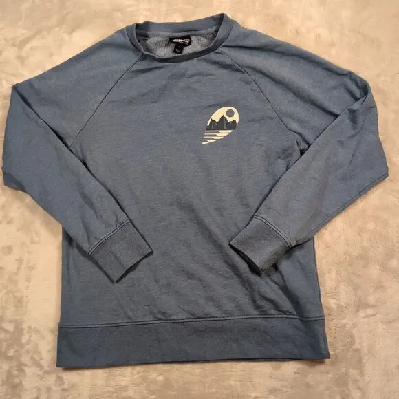 Patagonia Lightweight Crew Sweatshirt Kids XL Blue Youth Graphic Hiking Camping