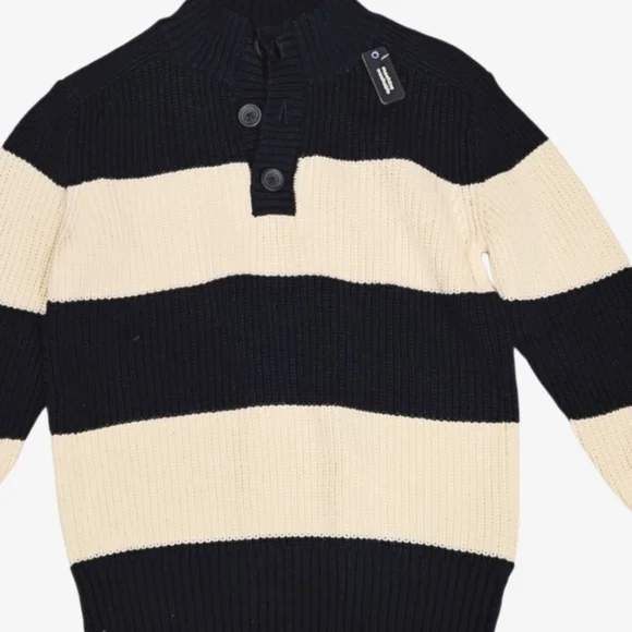 NEW! GAP KIDS Chunky Knit Nautical Striped Children's Sweater Small.