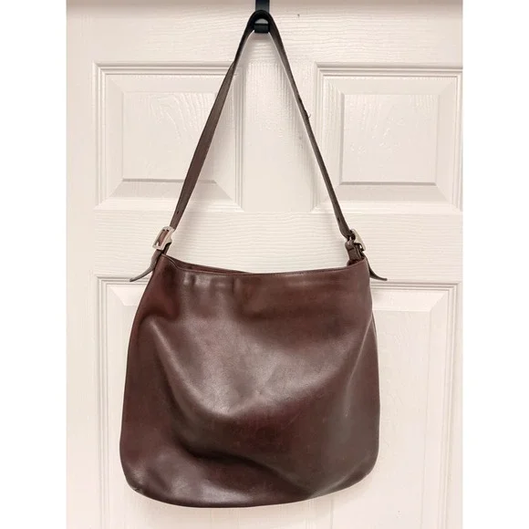 Coach Vintage Slim Legacy Tote Bag Mahogany Brown 9406 Made in USA