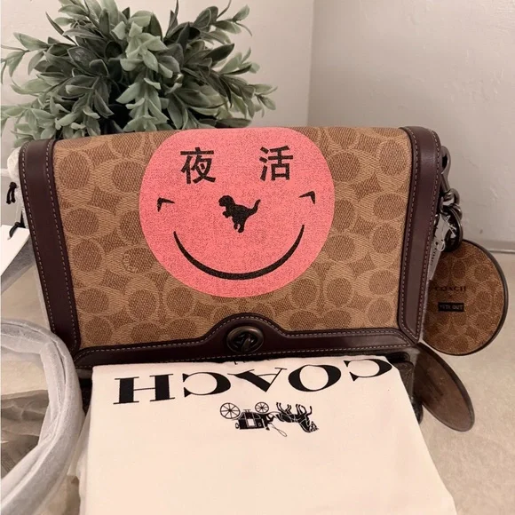 Coach X Rexy Yeti Out Riley Bag With Charm1