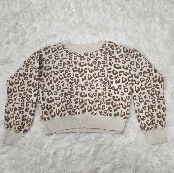 GAP Kids Leopard Print Sweater - Size XL (12)