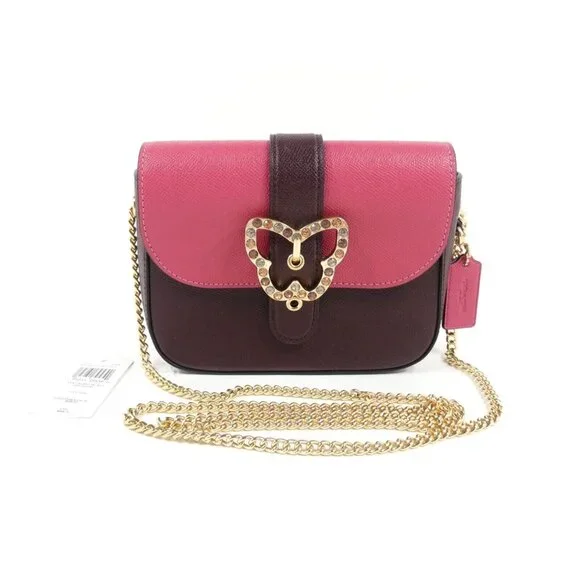 Coach Gemma Strawberry‎ Haze Cranberry Butterfly Crossbody NWT C6796
