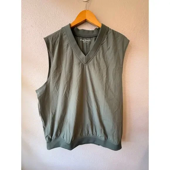 Outdoor Voices RecTrek‎ Vest Men XXL Green NEW V-Neck Gorcpre Activewear