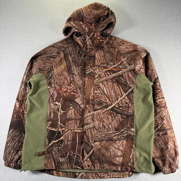 Arctic Shield Men Camo Realtree‎ Hunting Jacket L/G Hooded Water Resistant