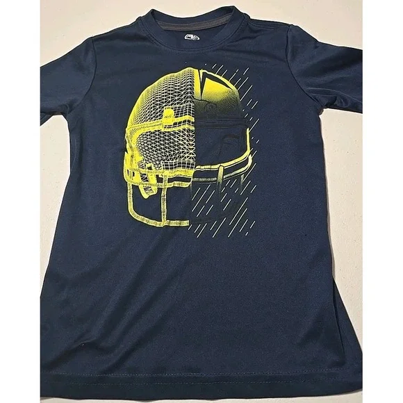 Athletic Works Boy's Size Small (6-7) Shirt Dri-Works Football Helmet