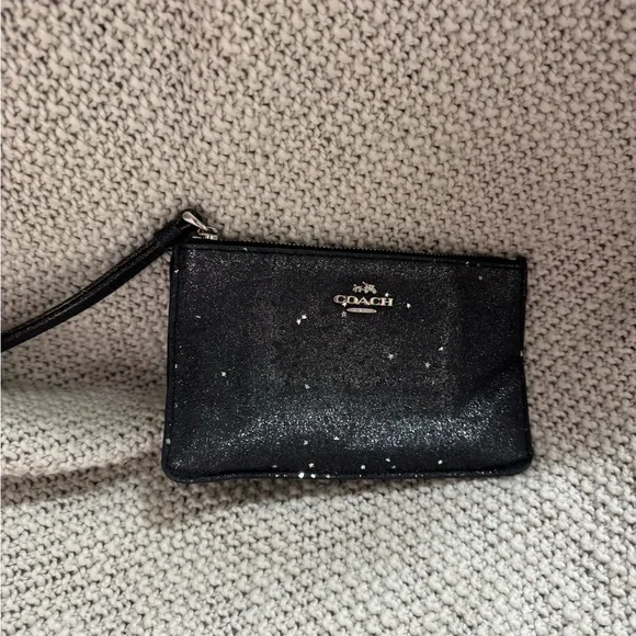 Coach Small‎ Wristlet with Star Glitter.