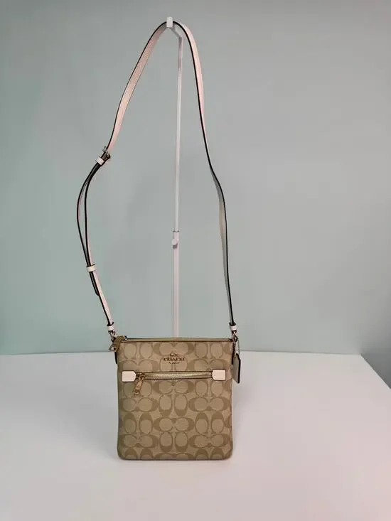 NWOT! Coach Mini Rowan File Crossbody With Adjustable Strap - Canvas