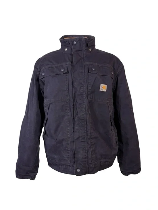 Carhartt Blue Flame Resistant Jacket Men’s L Full Swing‎ Utility Barn Chore Work