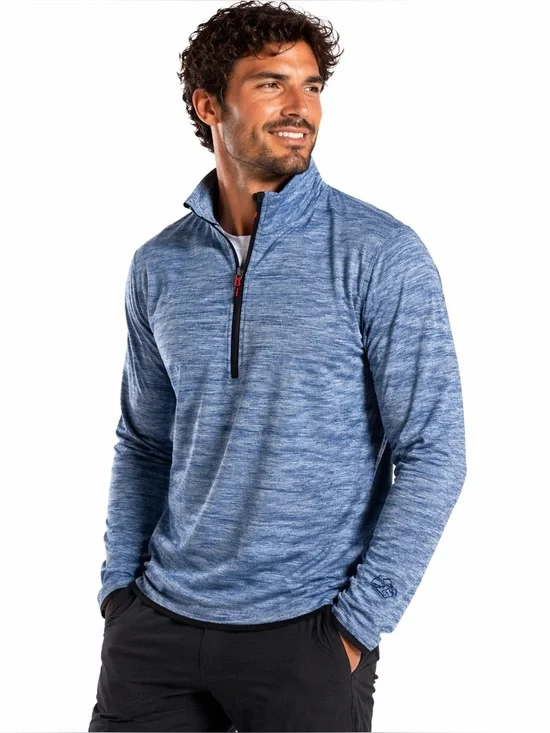 Avalanche Blue Quarter‎ Zip Pullover Medium Athletic Lightweight Jacket Gorpcore