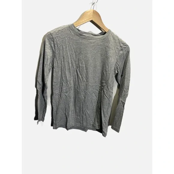Primary Long Sleeve T-Shirt Kids 14 Grey Cotton Crewneck Basic Casual‎ Tee