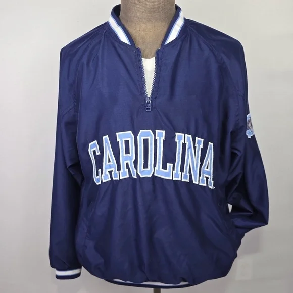 North Carolina Tar Heels Vintage 90s Team Edition Mens Large Windbreaker Jacket