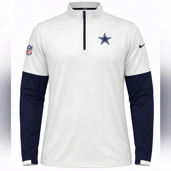 Nike Dallas Cowboys Sideline Half-Zip Pullover Jacket Men’s NFL Performance NWT