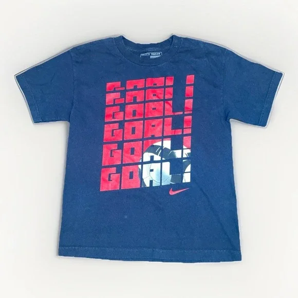 Nike Boys Large (14/16) Dark Blue Graphic T-Shirt 