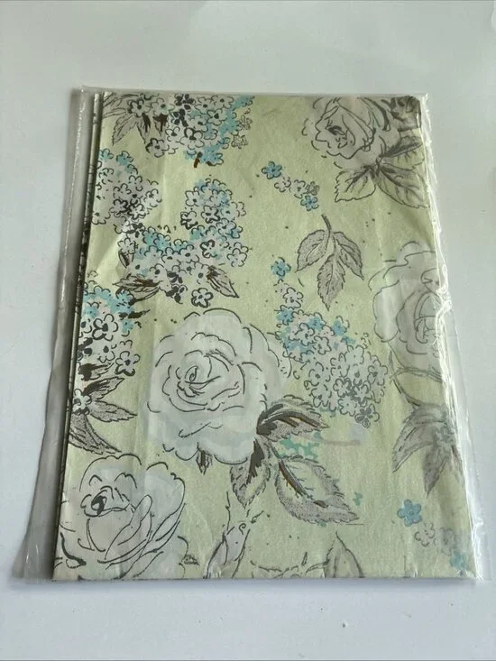 Vintage Gift wrap Floral Wrapping Paper 2 Sheets 20