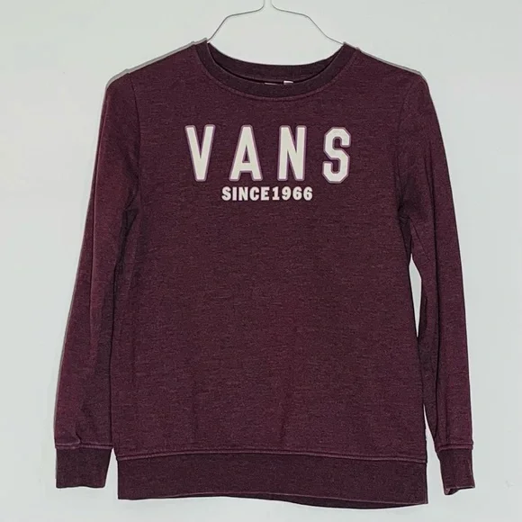 Vans Youth Burgundy Sweatshirt SZ M