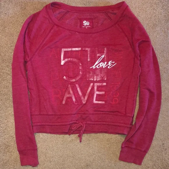 Girls Long Sleeve Light sweatshirt/ heavy long sleeve SO Brand very soft