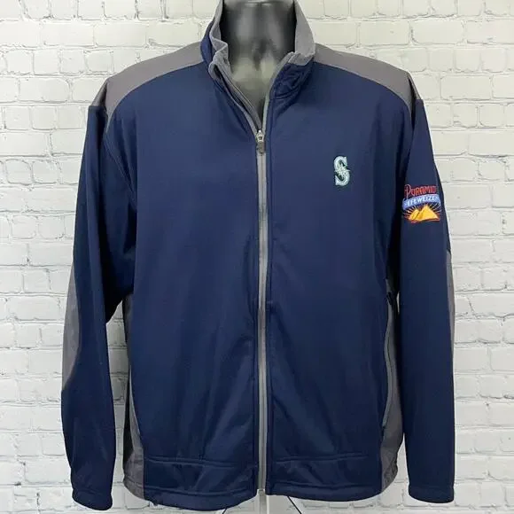 Seattle Mariners Pyramid Brewing Co Jacket Hefeweizen Brewery Blue XL X-Large