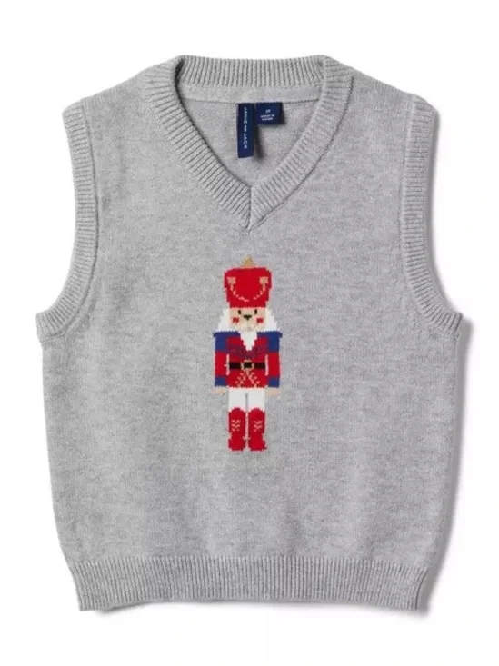 Janie and Jack 100% Cotton Nutcracker Vest size 8