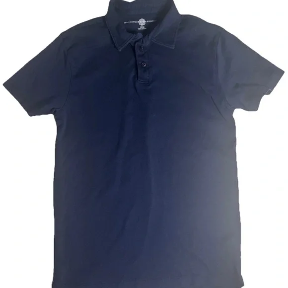 Brown Bowen & Co Boys Polo‎ Shirt Navy Blue Large 12/14