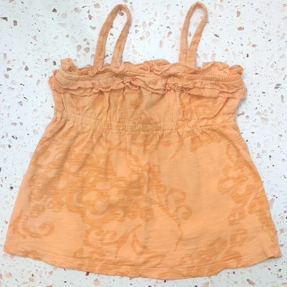 Old Navy | Peach Orange Camisole Tank Top 100% Cotton Tropical | XS