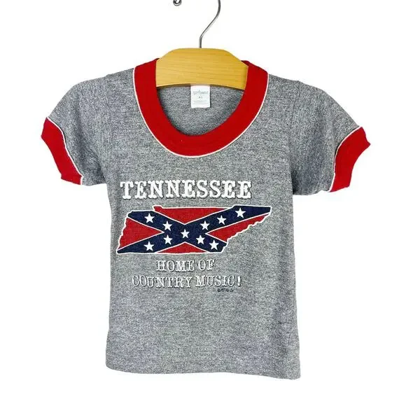 Vintage Tennessee Short Sleeve Ringer Country Music T-Shirt
