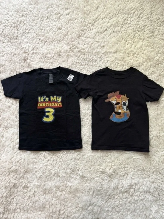NWT Toy Story 3rd Birthday Boy Shirt Bundle Set Size 4T