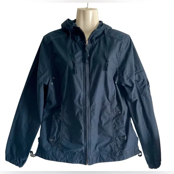Eddie Bauer Dark Blue Windbreaker Jacket