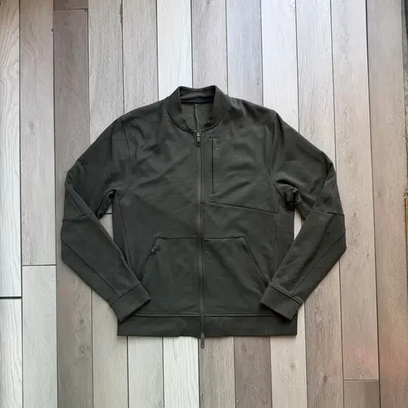 Lululemon olive green full zip sweater