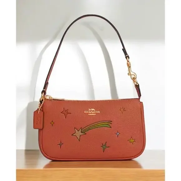 NWT Coach CU470 X Observed By Us Leather Star Print Nolita 19 Bag